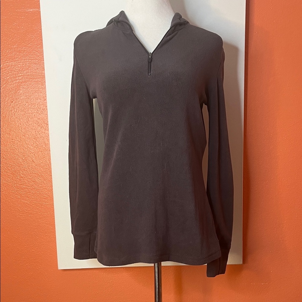 Cuddl Duds Charcoal Long Sleeve Top